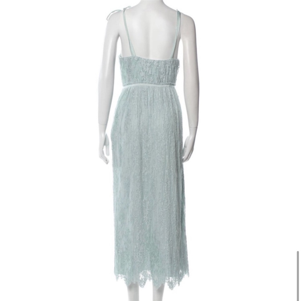 Jonathan Simkhai ~ Elegant Light Blue Lace Midi Dress - Picture 9 of 11